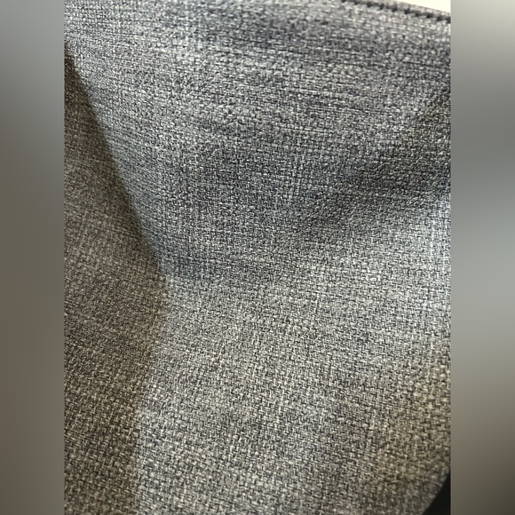 Anthropologie Blue Fabric and Leather Look Handbag with Metal Detail - Picture 9 of 9